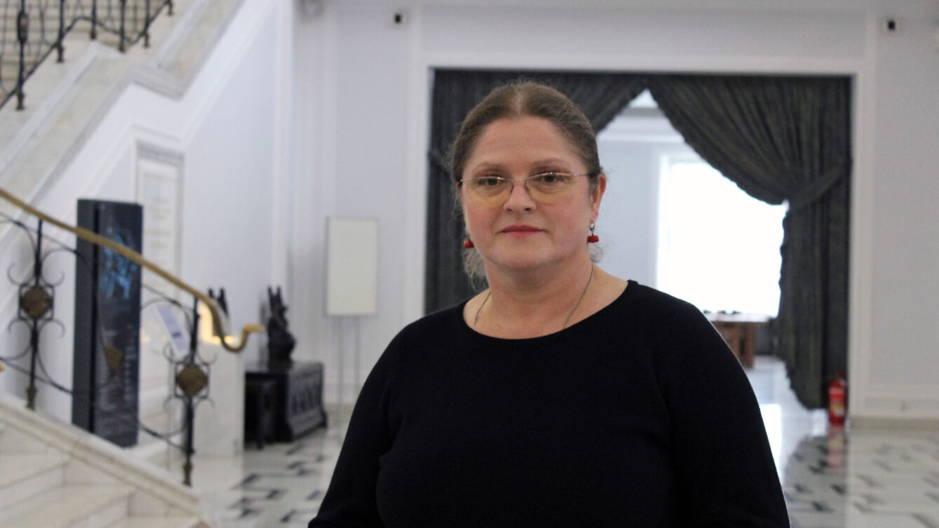 Krystyna Pawłowicz w Sejmie RP. Autorstwa Lukas Plewnia, CC BY-SA 2.0