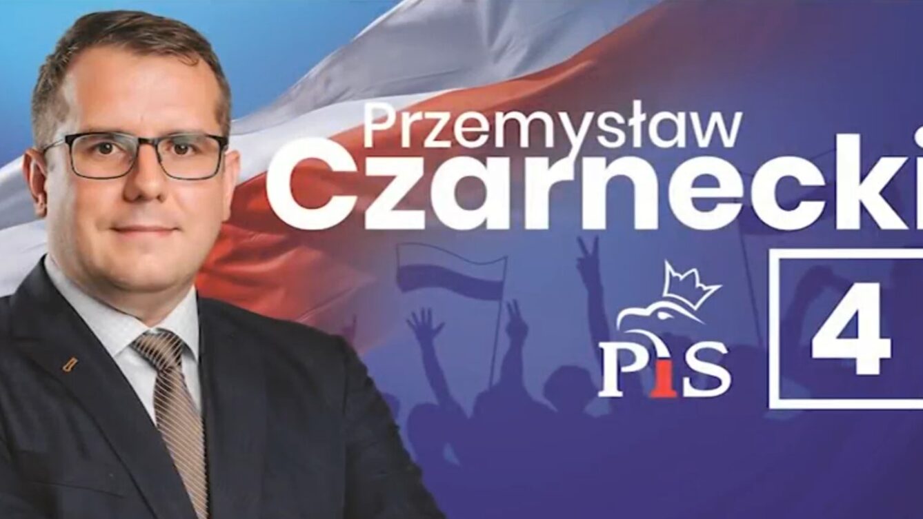 Plakat wyborczy Przemysława Czarneckiego