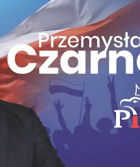 Plakat wyborczy Przemysława Czarneckiego