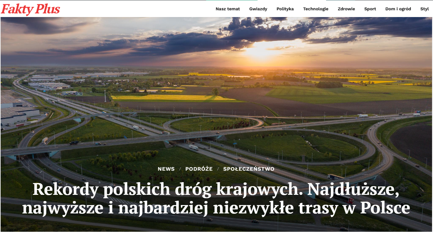 Rekordy polskich dróg krajowych – zestawienie długości i natężenia ruchu