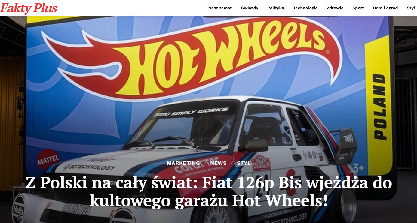 Fiat 126p BIS wybrany do Hot Wheels Legends Tour 2025 – polska motoryzacja wraca do gry