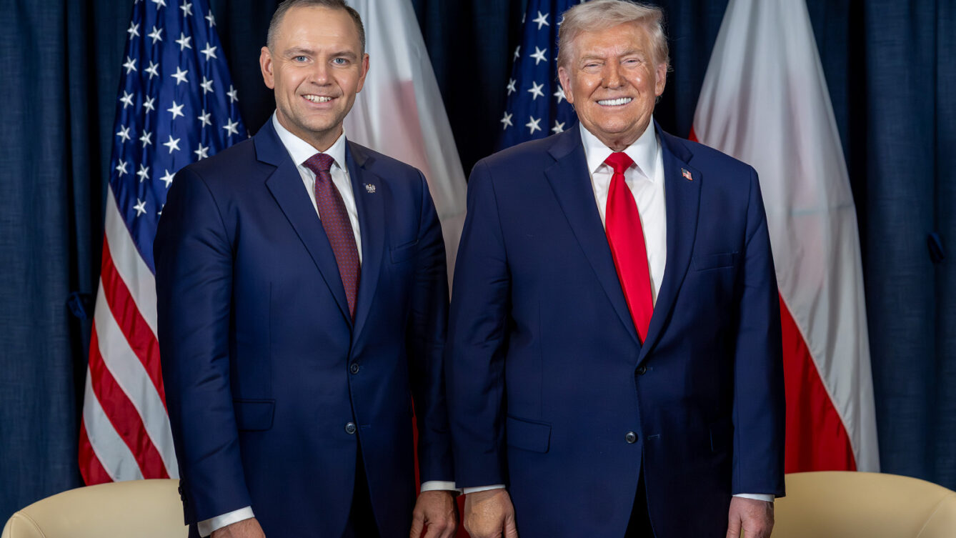 Karol Nawrocki i Donald Trump w Davos/ fot: Mikołaj Bujak/KPRP