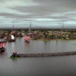 Wizualizacja Truso. Autorstwa Muzeum Archeologiczno-Historyczne w Elblągu, CC BY 3.0