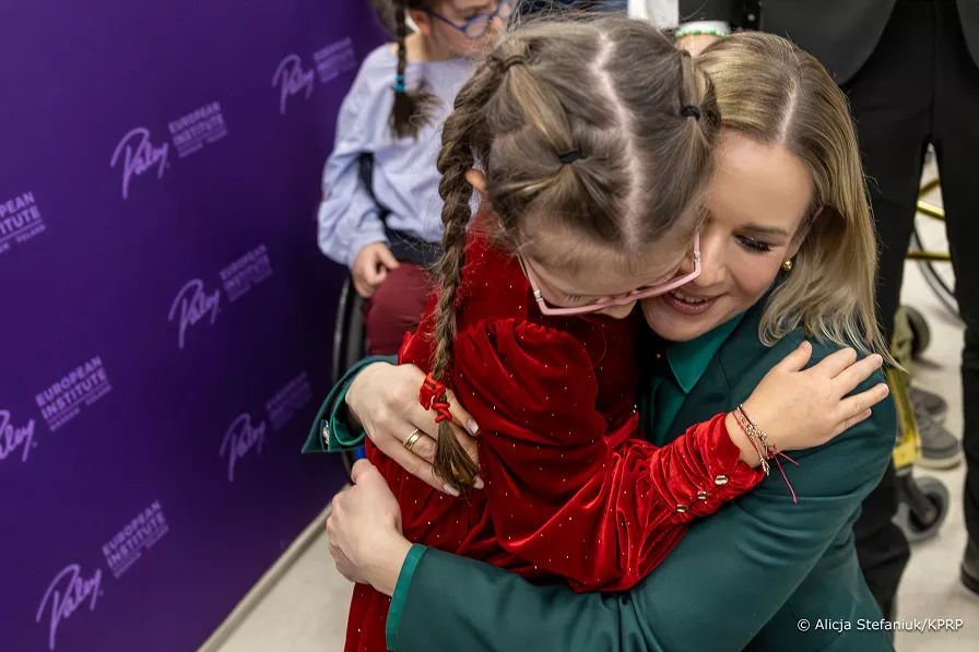 Marta Nawroka podczas spotkania z dziećmi. Fot.: Alicja Stefaniuk/KPRP