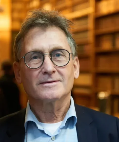 Prof. Ben L. Feringa odwiedził Uniwersytet Warszawski 9 stycznia 2026 r. W ramach wizyty na Wydziale Chemii noblista wygłosił wykład „The Art of Building Small”. Fot. Mirek Kaźmierczak