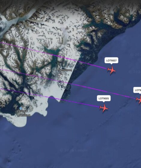Polskie Boeingi LOT lecą do Warszawy. Flightradar