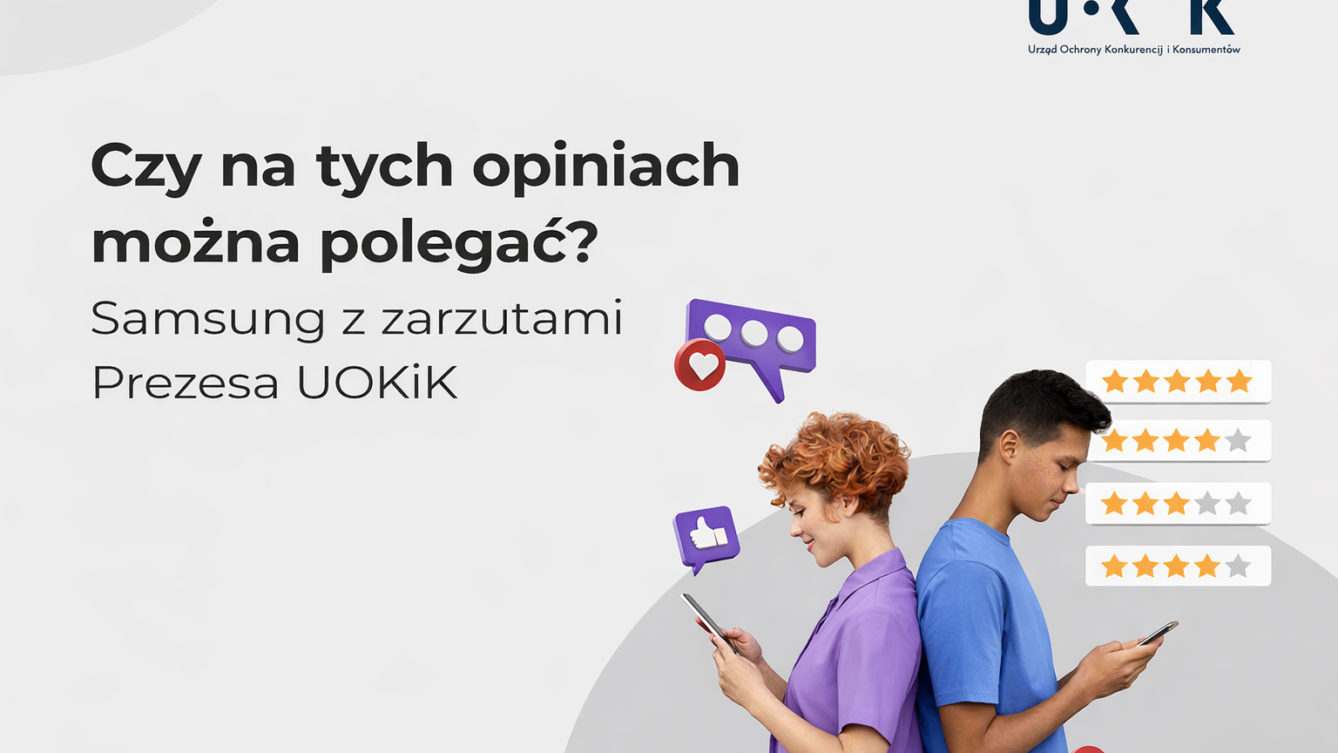 UOKiK stawia zarzuty Samsungowi. Opinie i gwiazdki w sklepie internetowym mogły nie pochodzić od realnych użytkowników.