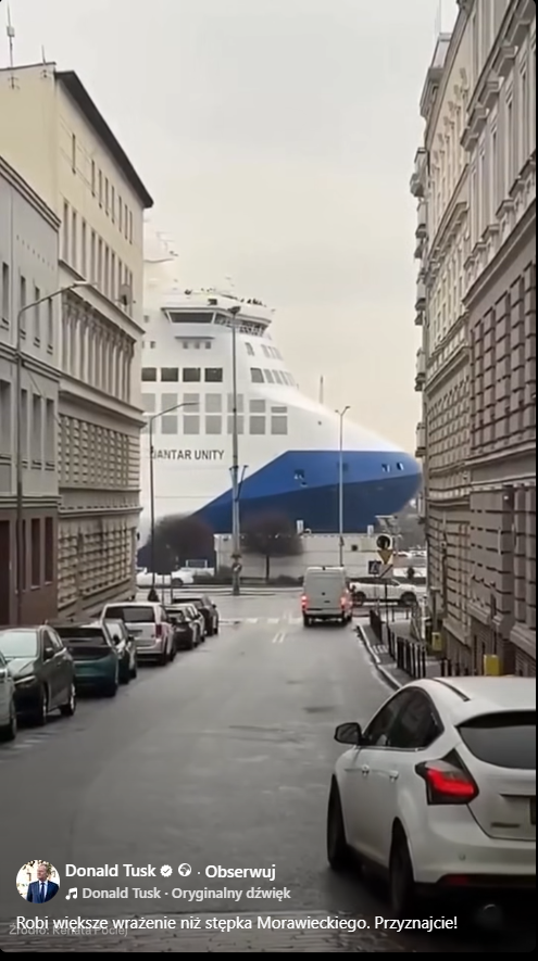 Post Donalda Tuska na FB