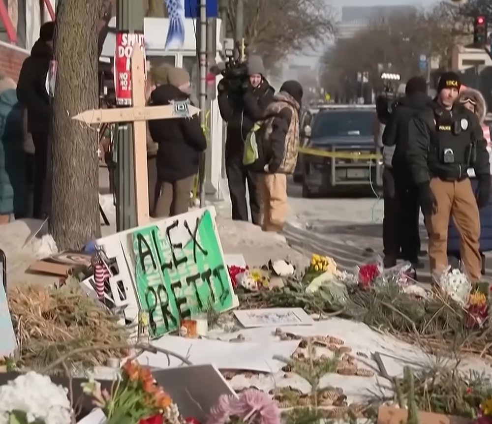 Zabójstwo Alexa Prettiego w Minneapolis. Miejsce zbrodni./ Youtube