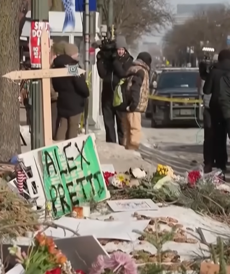 Zabójstwo Alexa Prettiego w Minneapolis. Miejsce zbrodni./ Youtube