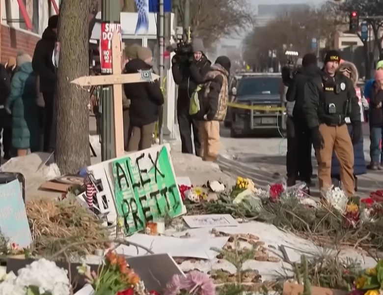 Zabójstwo Alexa Prettiego w Minneapolis. Miejsce zbrodni./ Youtube