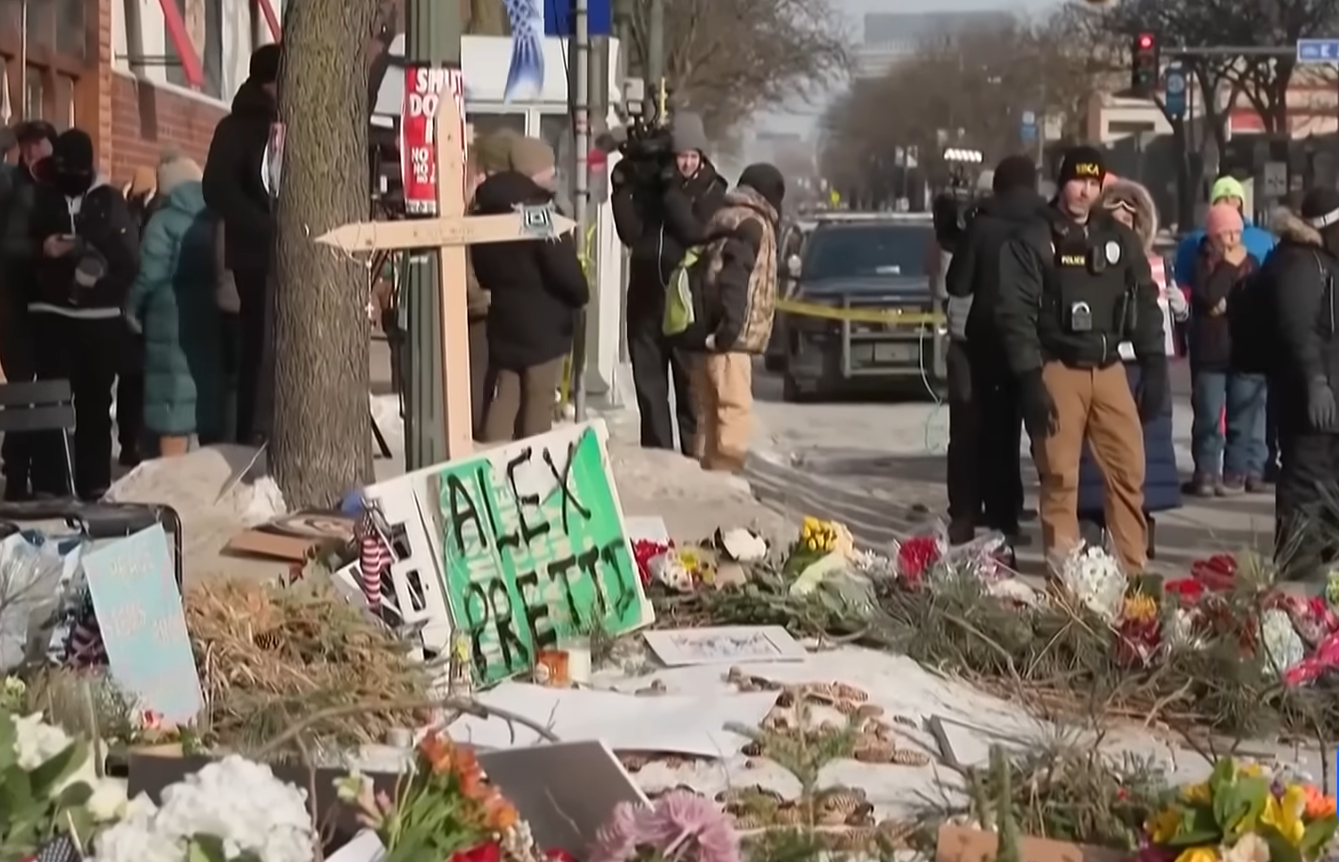 Zabójstwo Alexa Prettiego w Minneapolis. Miejsce zbrodni./ Youtube