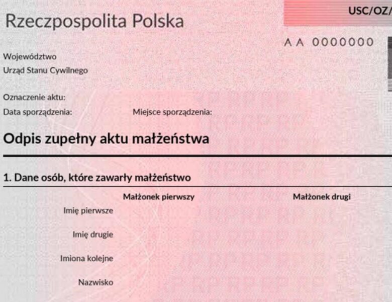 Akt małżeństwa - propozycja Ministerstwa Cyfryzacji