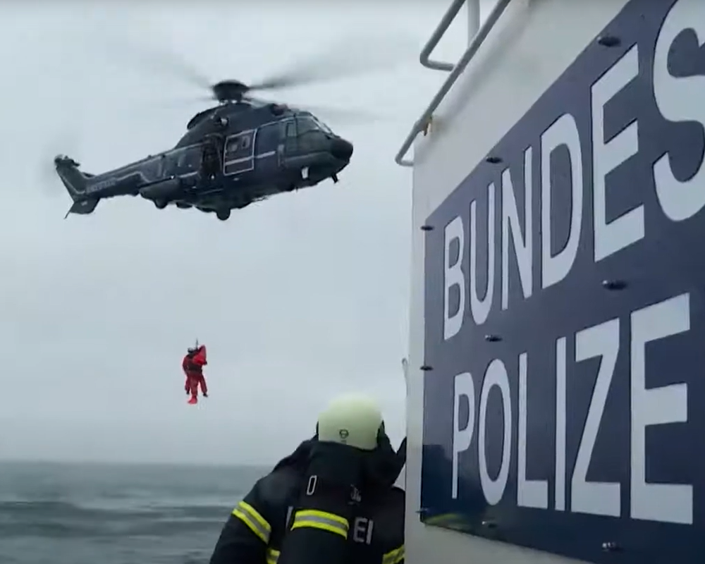 Helikopter Bundespolizei See w akcji