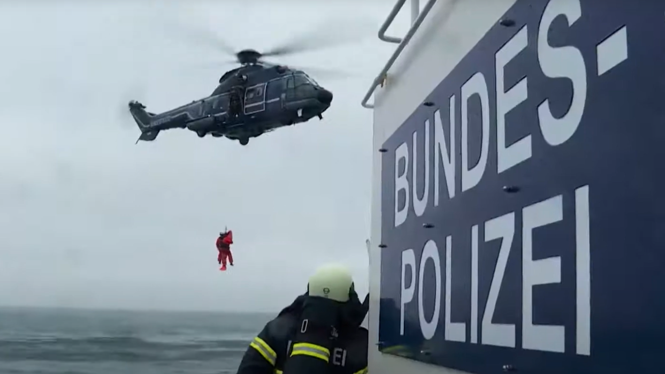 Helikopter Bundespolizei See w akcji