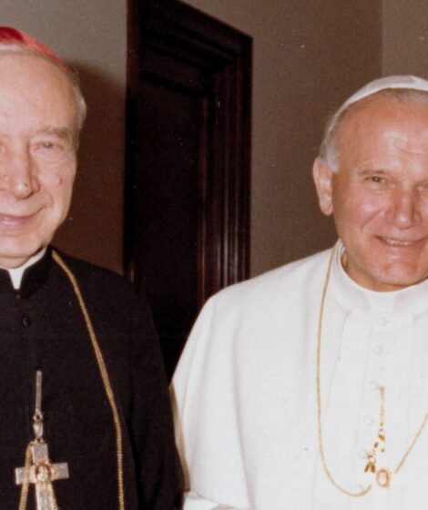 Kardynał Wyszyński i Jan Paweł II w październiku 1980. Autorstwa Gov.pl, CC BY 3.0 pl