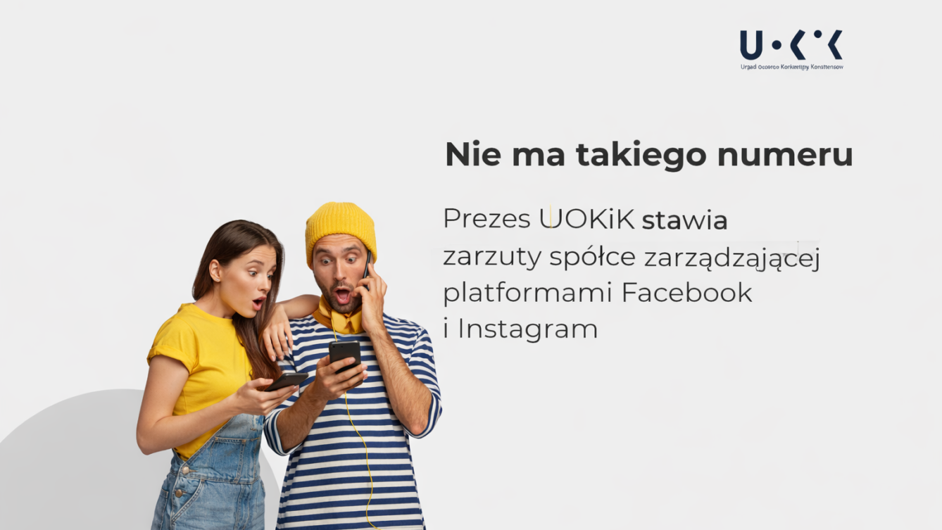 Prezes UOKiK Tomasz Chróstny stawia zarzuty spółce Meta. Brak numeru telefonu i e-maila na platformach Facebook oraz Instagram może skutkować ogromną karą. Źródło: UOKiK