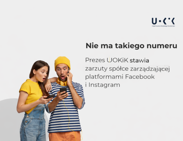 Prezes UOKiK Tomasz Chróstny stawia zarzuty spółce Meta. Brak numeru telefonu i e-maila na platformach Facebook oraz Instagram może skutkować ogromną karą. Źródło: UOKiK