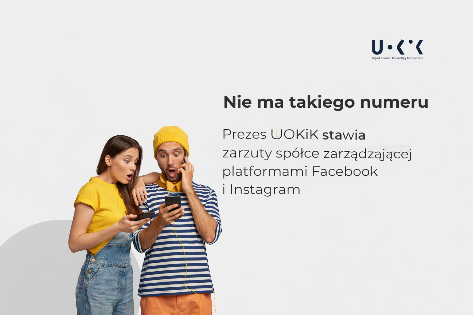Prezes UOKiK Tomasz Chróstny stawia zarzuty spółce Meta. Brak numeru telefonu i e-maila na platformach Facebook oraz Instagram może skutkować ogromną karą. Źródło: UOKiK