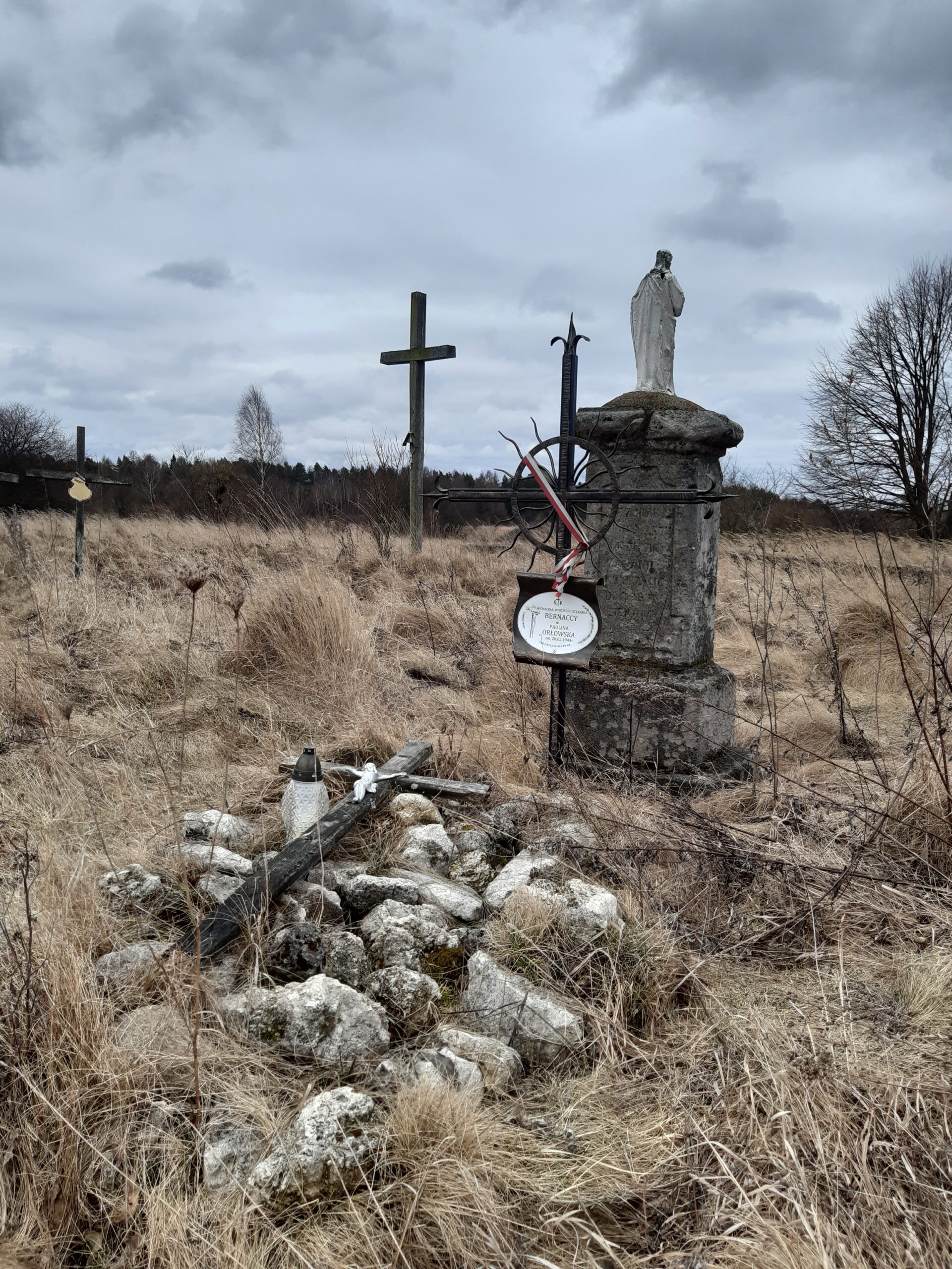 Pozostałości polskiego cmentarza w Hucie Pieniackiej, Autorstwa Lelek 2v - Praca własna, CC BY-SA 4.0