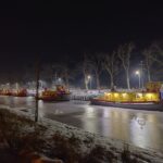 Lodołamacze rzeczne przy Śluzie w Przegalinie. Fot: Gler - Praca własna, CC BY-SA 4.0