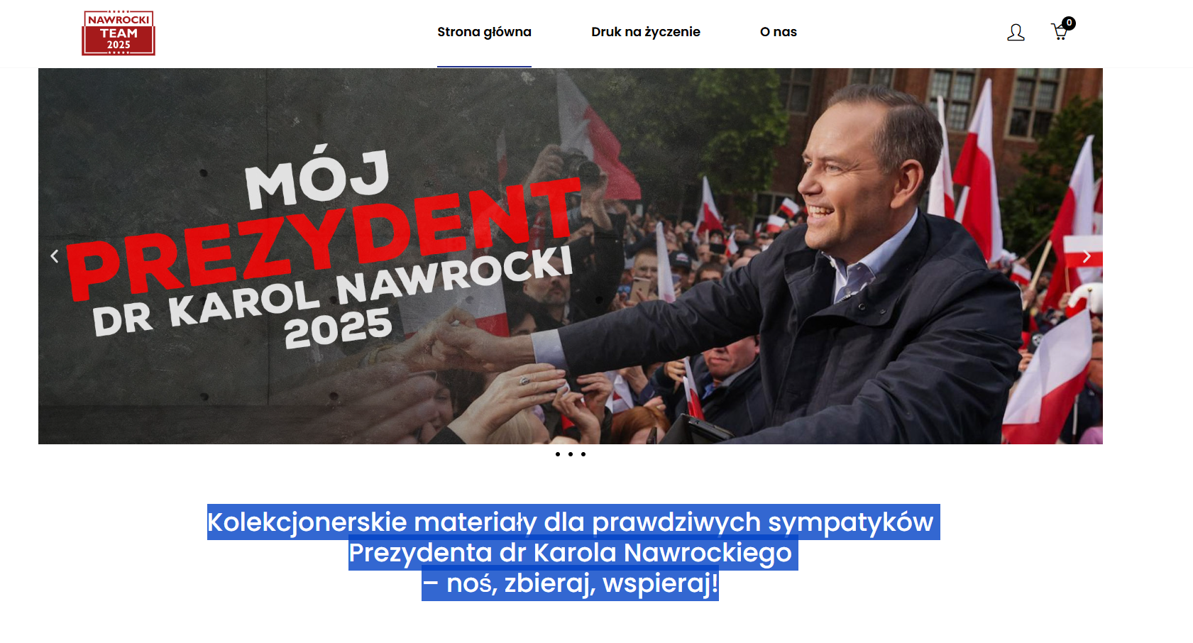 Witryna sklepu firmy Nawrocky