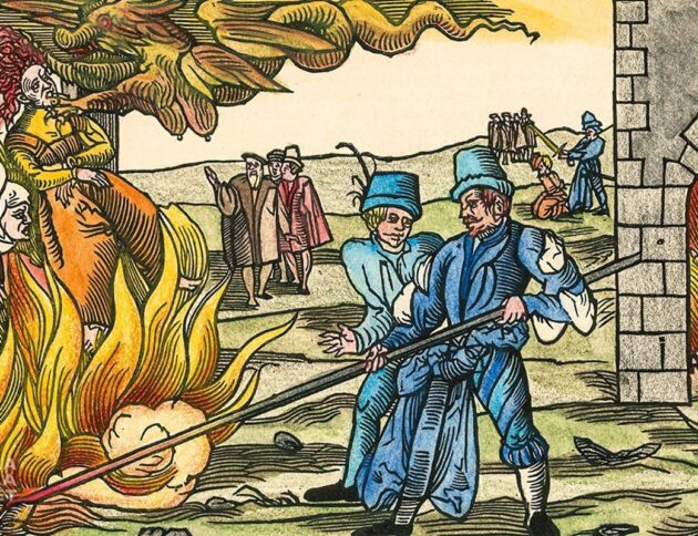 Palenie Czarownic w Derenburgu 1555, Źródło: Wikimedia