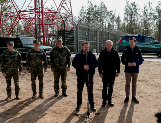 Minister Marcin Kierwiński zaprezentował system antydronowy na granicy z Białorusią/ MSWiA