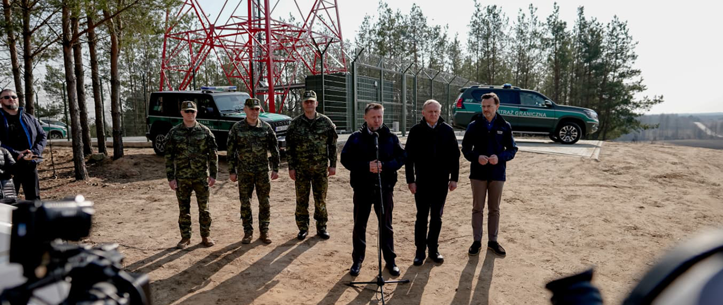 Minister Marcin Kierwiński zaprezentował system antydronowy na granicy z Białorusią/ MSWiA