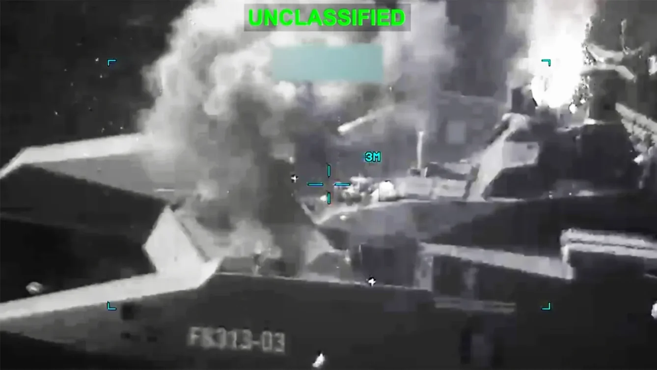 Atak na irańską korwetę podczas operacji Epic Fury/CENTCOM