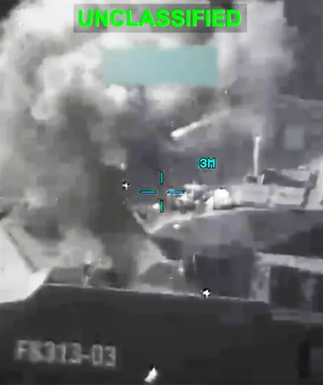 Atak na irańską korwetę podczas operacji Epic Fury/CENTCOM