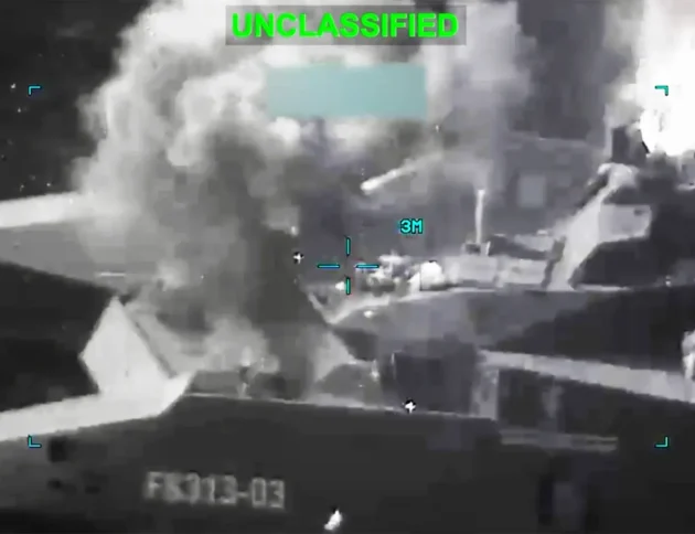 Atak na irańską korwetę podczas operacji Epic Fury/CENTCOM