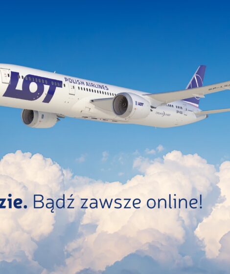 Wifi na pokładzie LOT/ Źródło: LOT