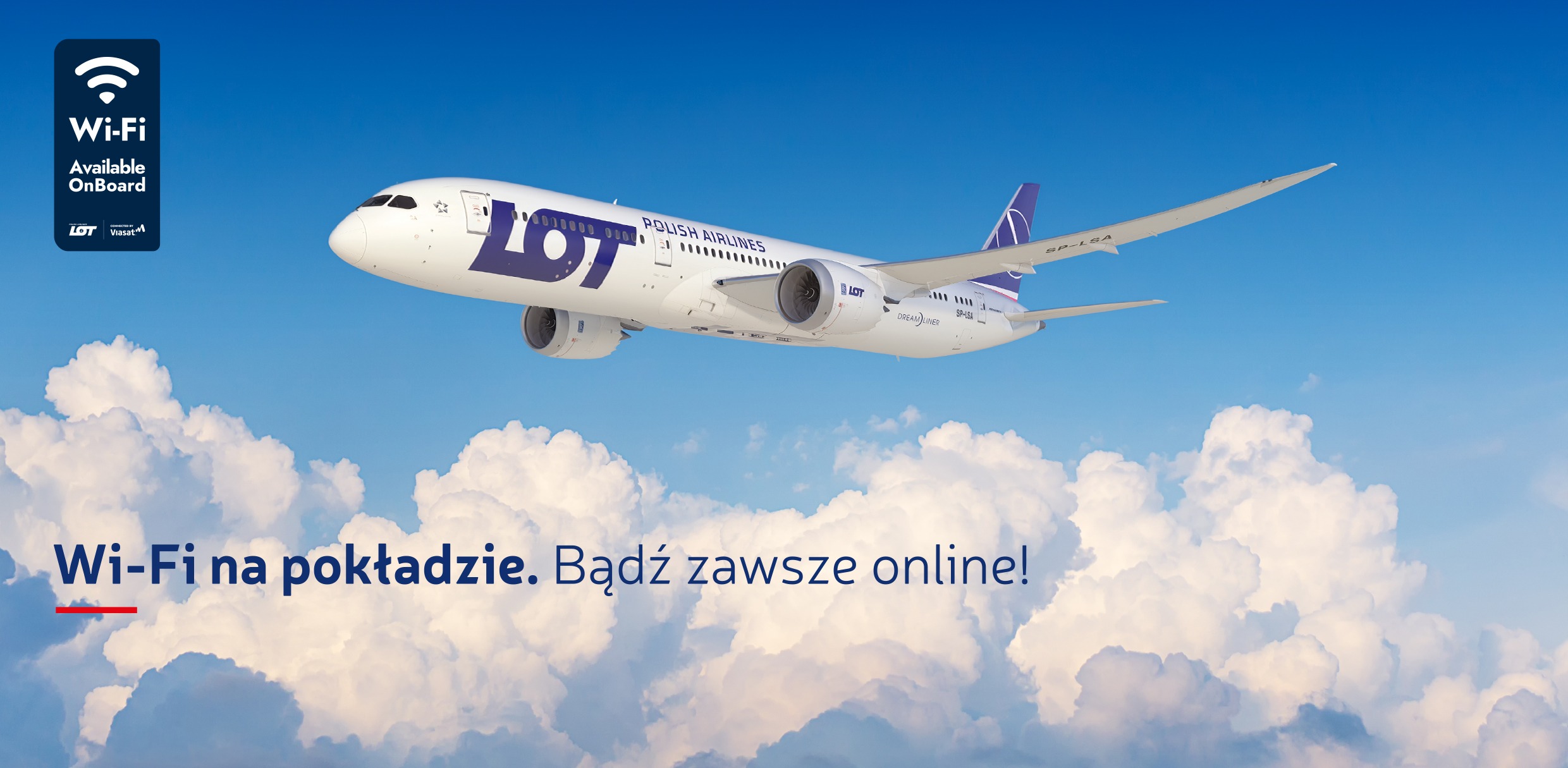 Wifi na pokładzie LOT/ Źródło: LOT