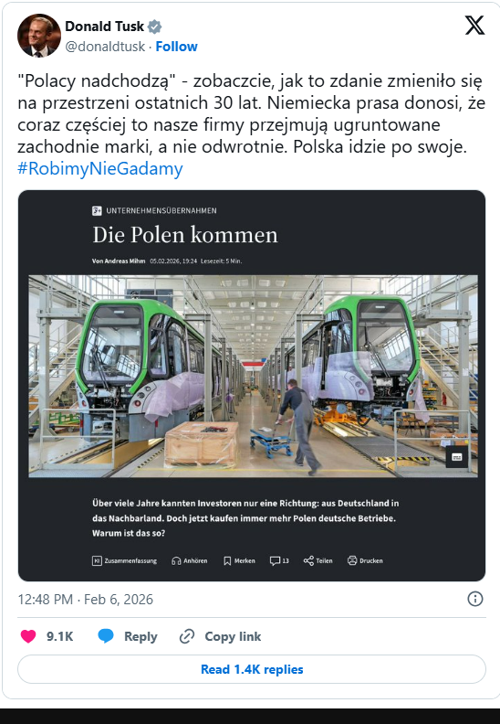 Donald Tusk na X