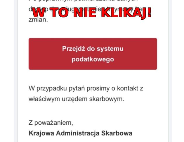 Ministerstwo Finansów i KAS ostrzegają przed oszustami