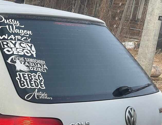 Zatrzymany VW Golf. Policja Zakopane