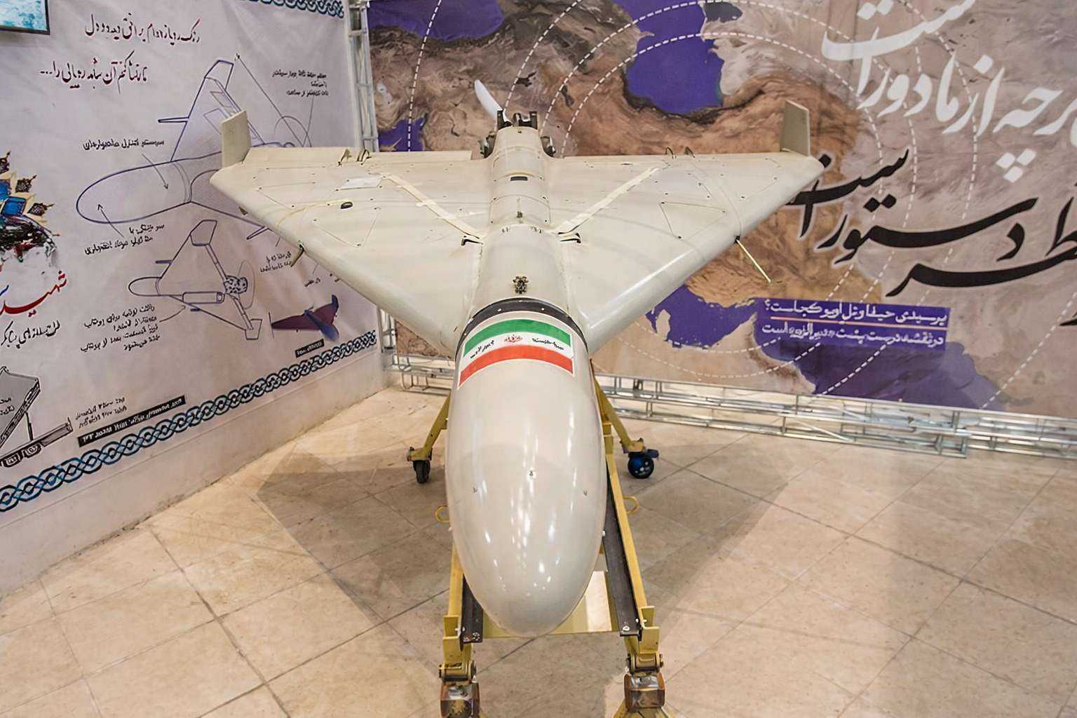 Dron Shahed-136. fot: Tasnim News Agency, CC BY 4.0