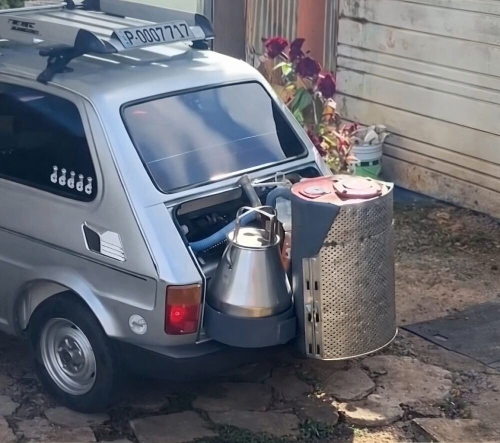 Kubańczyk przerobił Fiata 125p na węgiel/ FB