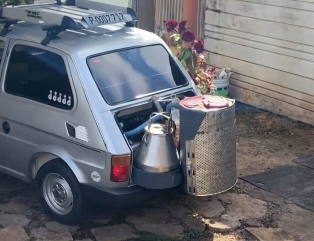 Kubańczyk przerobił Fiata 125p na węgiel/ FB