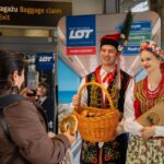 Inauguracja lotu Kraków-Madryt PLL LOT. Źródło: PLL LOT