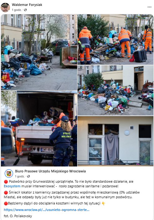 Podwórko przy ul. Grunwaldzkiej we Wrocławiu, fot: fot. O. Poliakovsky/FB
