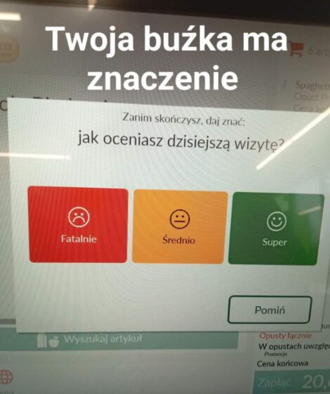Masz moc przy kasie w Biedronce! Kliknij zieloną buźkę i uratuj premię pracownika/FB