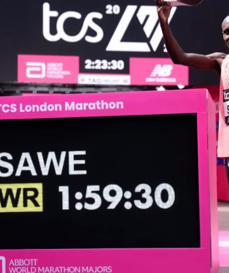 Sebastian Sawe na London Marathon/ Youtube