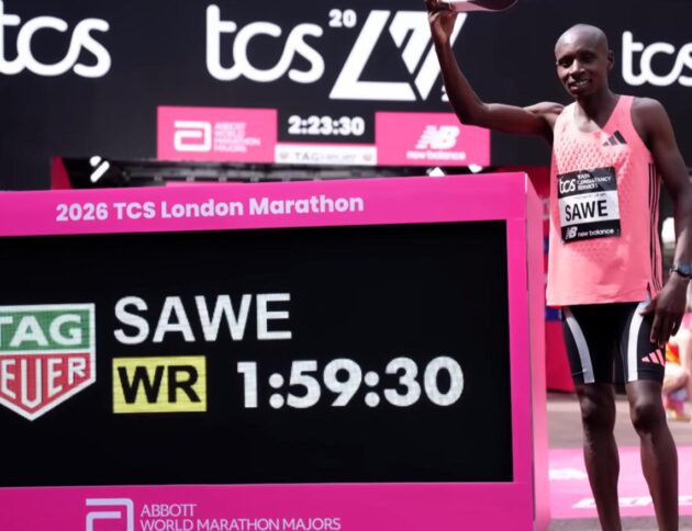 Sebastian Sawe na London Marathon/ Youtube