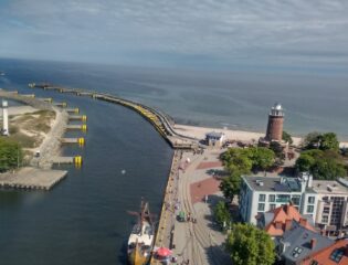Kołobrzeg. Wejście do portu. Fot: Rafał Bernasiński