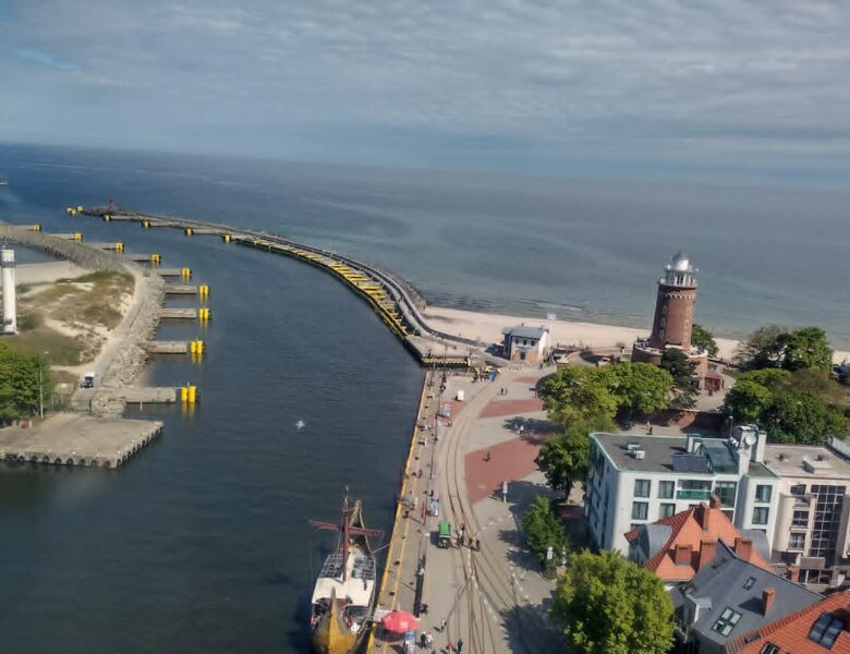 Kołobrzeg. Wejście do portu. Fot: Rafał Bernasiński