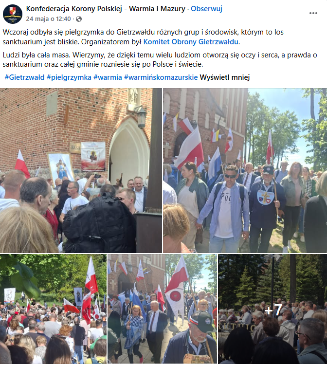 Post Konfederacji Korony Polskiej na FB