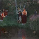 Noc Kupały. Autorstwa Simon Kozhin - Иван Купала. Гадание на венках., CC BY-SA 3.0