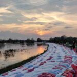 Powódź 2024 w podwrocławskich Łanach. Dokładnie w tym miejscu w 1997 roku planowano wysadzić wały aby odciążyć Wrocław. fot. Rafał Bernasiński